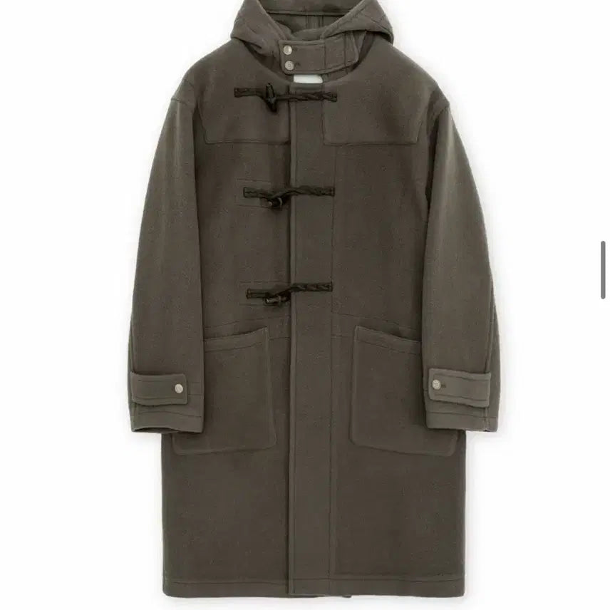[BUNJANG] Brown Yak 24FW Duffle Coat Olive Grey / (3) 브라운야드 24fw 더플코트 올리브그레이