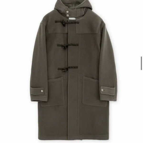 [BUNJANG] Brown Yak 24FW Duffle Coat Olive Grey / (3) 브라운야드 24fw 더플코트 올리브그레이