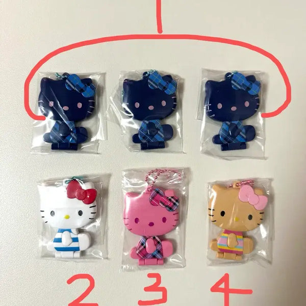[BUNJANG] Sanrio Hello Kitty Gacha Mirror Keychain / 산리오 키티 랜덤 미러 거울 키링 가챠
