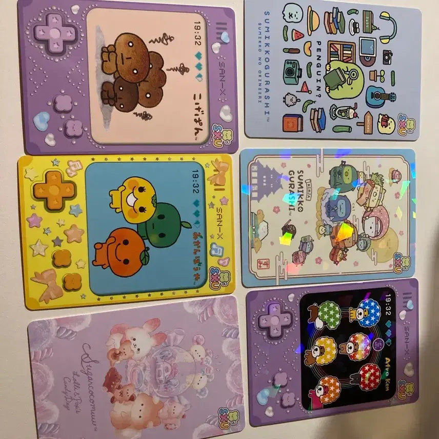 [BUNJANG] San-X Collectibles Artmete Collection Cards 6-Type Bundle Set (Kogepan, Sumikko, Aphroken, etc.) / 산엑스 유니버스 아츠메테 컬렉션 카드 6종 일괄 ㅡ코케빵 스밋코 아프로켄 등