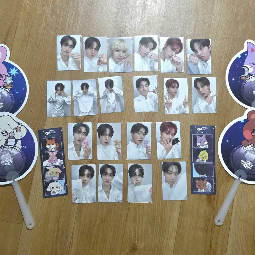 [BUNJANG] ATEEZ Aniteez Popup Merchandise Bundle / set 애니티즈 팝업 미션 스탬프 게임 스티커 부채 금액특전 레이싱 8초  입장특전 ateez aniteez