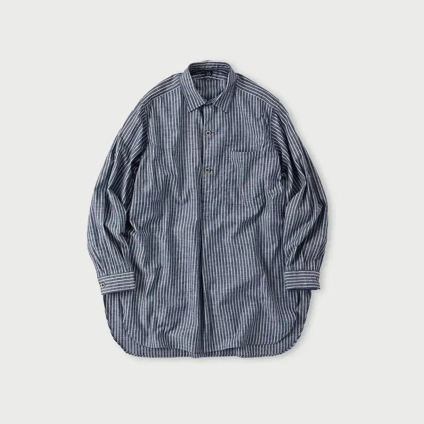 [BUNJANG] 45R Striped Grand Fa Pullover Shirt / 45r 덩가리 908 스트라이프 그랜드파 풀오버셔츠