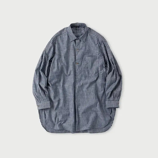 [BUNJANG] 45R Striped Grand Fa Pullover Shirt / 45r 덩가리 908 스트라이프 그랜드파 풀오버셔츠
