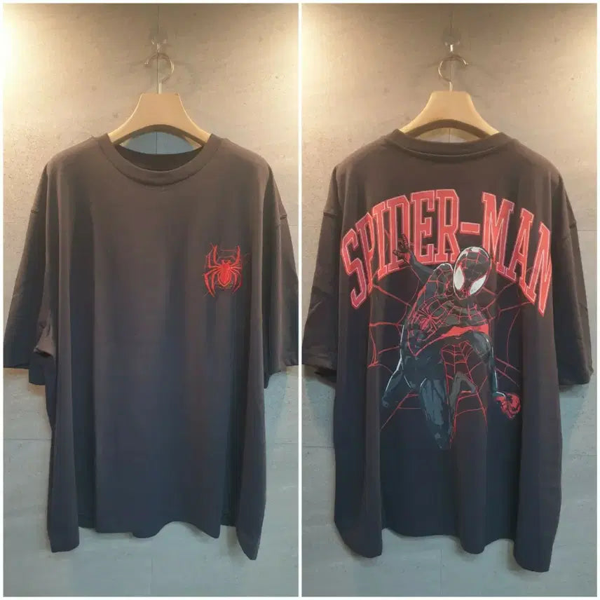 [BUNJANG] Marvel Spider-Man Graphic T-Shirt / 마블. 초럭셔리.  스파이더맨. 반팔티.