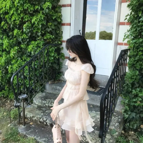 [BUNJANG] Labelle Blanc Riel Shirring Blouse Skirt Set / 라벨르블랑 리엘 셔링 블라우스 스커트 세트
