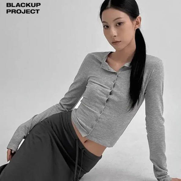 [BUNJANG] Black Up Chico Button Cardigan White / 블랙업 치코버튼 가디건 화이트 m