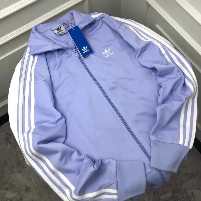 [BUNJANG] Adidas Track Top Jersey Lavender / 아디다스 트랙탑 져지 라벤더/연보라