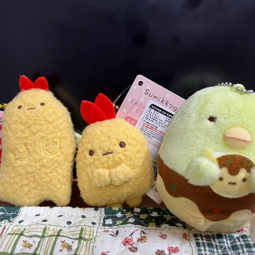 [BUNJANG] Sumikko Gurashi Plush Keychain & Badge Set / 스밋코 스미코 인형 키링 뱃지