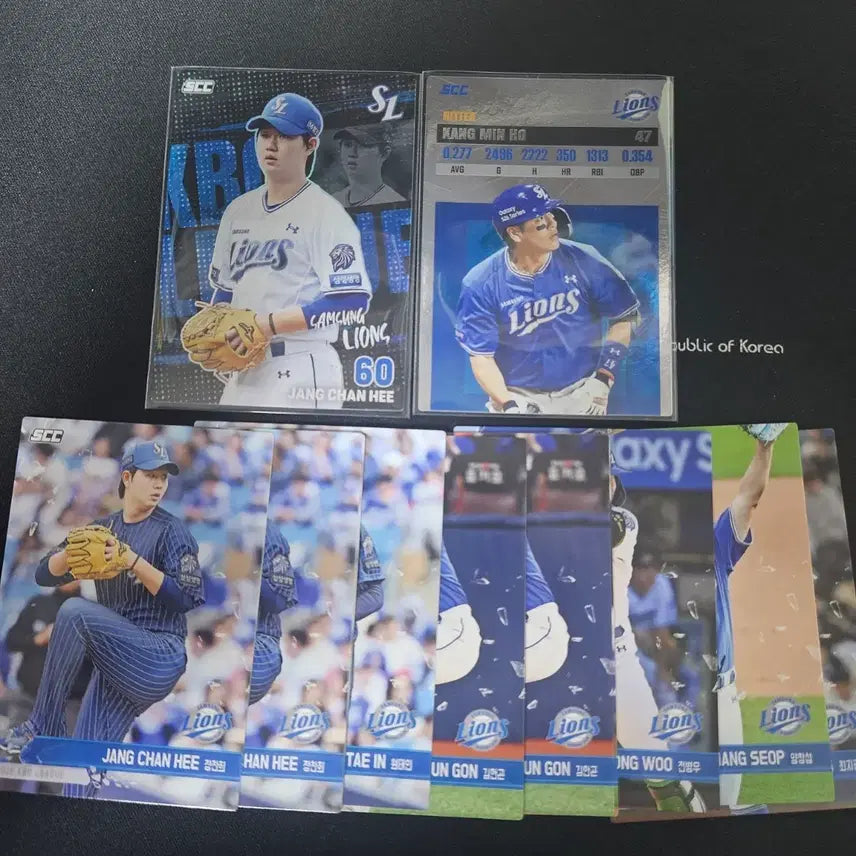 [BUNJANG] Samsung Lions 2026 KBO Card Plus Normal Bundle Set - Jang Chan-hee, Kang Min-ho / kbo 2026 카드 플러스 삼성 장찬희 강민호 노말카드 일괄