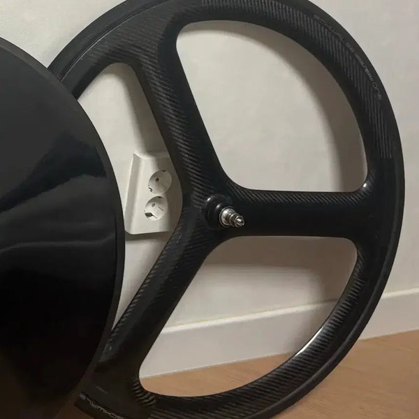 [BUNJANG] Carbon Fiber 3-Spoke Front Wheel / 삼발이 프론트 타튜 포함