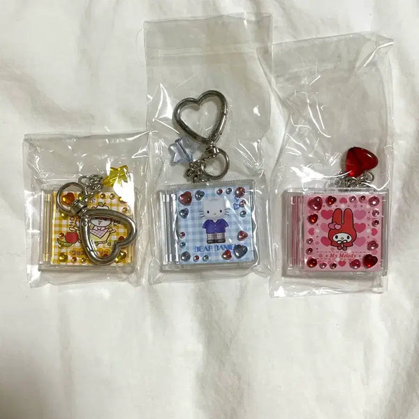 [BUNJANG] Sanrio Heisei Pop Design Series CD Keychain (Sealed) / (미개봉) 산리오 헤이세이팝 디자인 시리즈 CD 키홀더