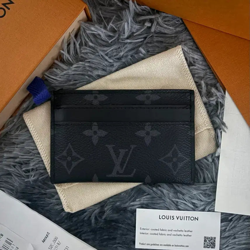 [BUNJANG] Louis Vuitton Eclipse Card Holder Black M62170 / [풀구성/새상품급] 루이비통 이클립스 카드지갑