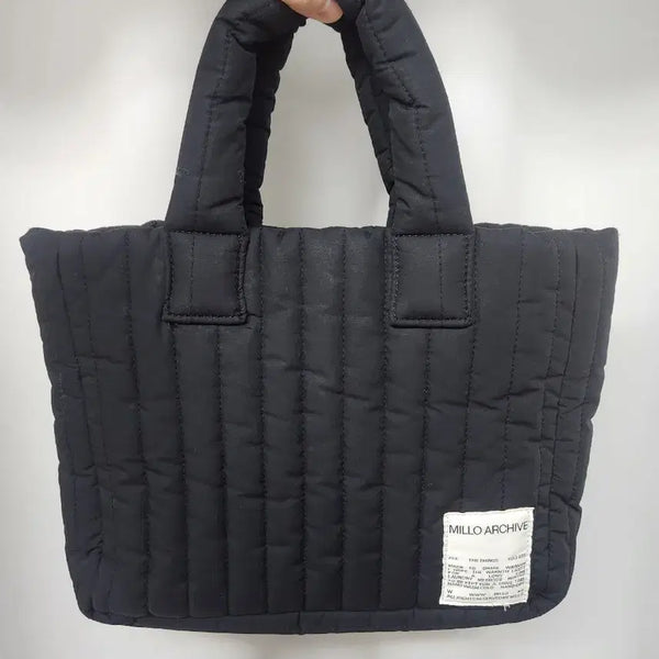 [BUNJANG] Milo Archive Lofty Square Quilting Padded Tote Bag / 밀로아카이브 퀄팅 토트백