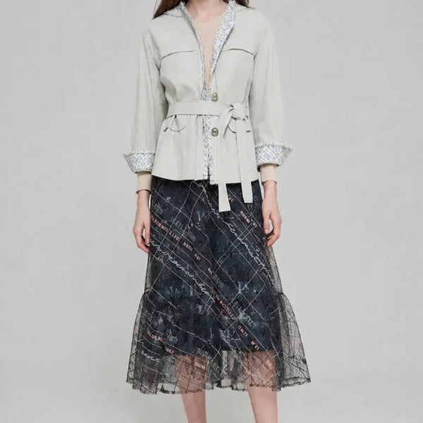 [BUNJANG] Mine Bread Block Jacket (Size 55) / 마인 브레이드 블록 자켓 55사이즈