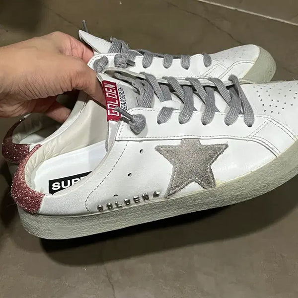[BUNJANG] Golden Goose Superstar White Silver Star Sneakers / 골든구스 슈퍼스타 화이트 실버스타 스니커즈