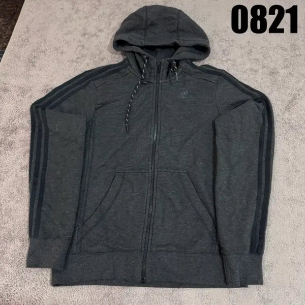 [BUNJANG] Adidas 3-Stripes Full-Zip Hoodie (Size 95) / 아디다스 삼선  후드집업 (95)