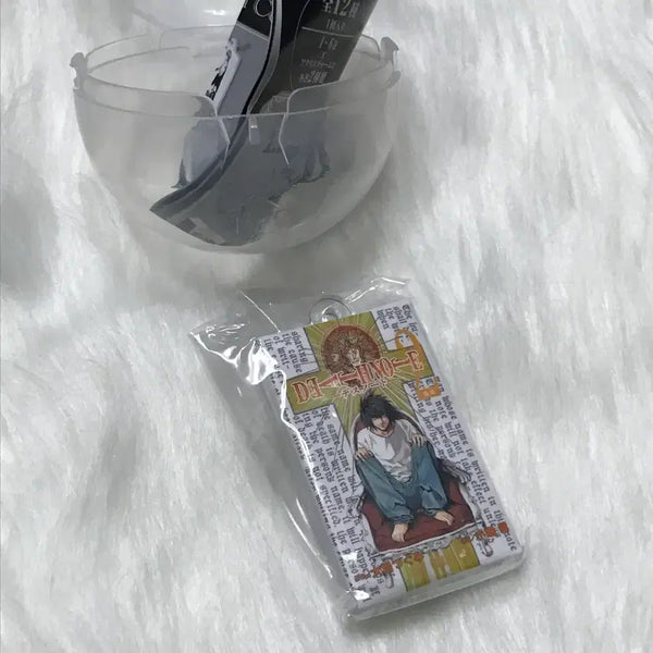 [BUNJANG] Death Note Manga Cover L Keychain / 데스노트 만화책 키링 엘 표지