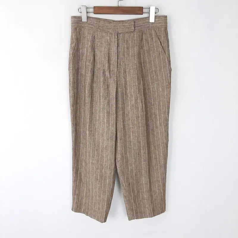 [BUNJANG] J.Pyung GioVedi 100% Linen Wide Pants / 제평 지오베디 린넨100% 와이드팬츠 40