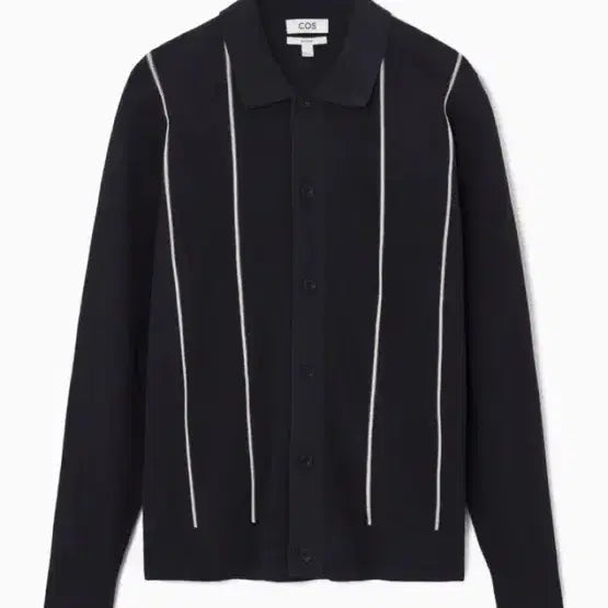 [BUNJANG] COS Men's Striped Knit Cardigan / COS 남성 스트라이프 니트 가디건