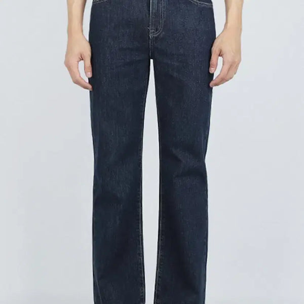 [BUNJANG] Plac Men's Jeans Step Wide Dark Blue / 플랙 남성 청바지 스텝 와이드 다크블루