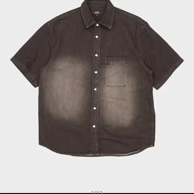 [BUNJANG] Musinsa Standard Big Brush Relaxed Denim Shirt / 무신사 스탠다드 빅브러쉬 릴렉스드 데님 셔츠. 100L