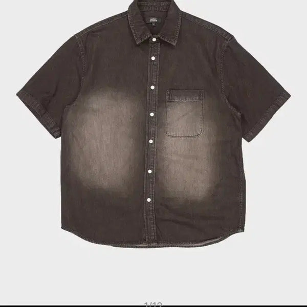 [BUNJANG] Musinsa Standard Big Brush Relaxed Denim Shirt / 무신사 스탠다드 빅브러쉬 릴렉스드 데님 셔츠. 100L