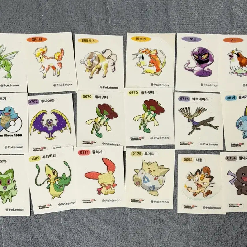 [BUNJANG] Pokemon Bread Sticker Collection / 포켓몬빵 띠부씰