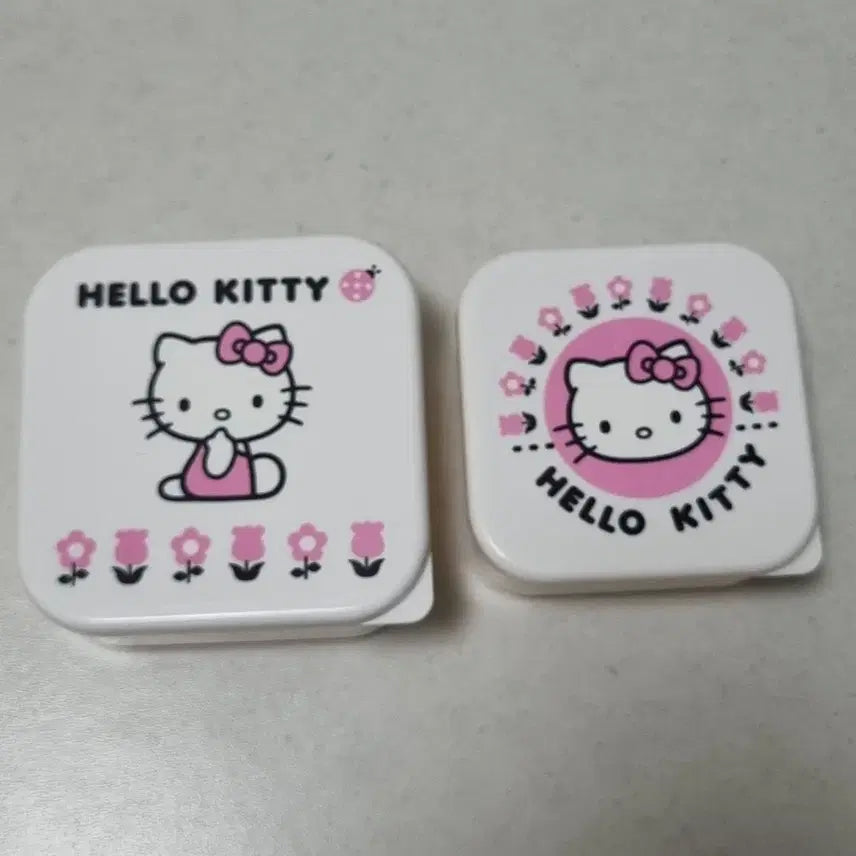 [BUNJANG] Sanrio Hello Kitty Square Case Set (2 pcs) / 헬로키티 사각 케이스 2개 산리오 정품