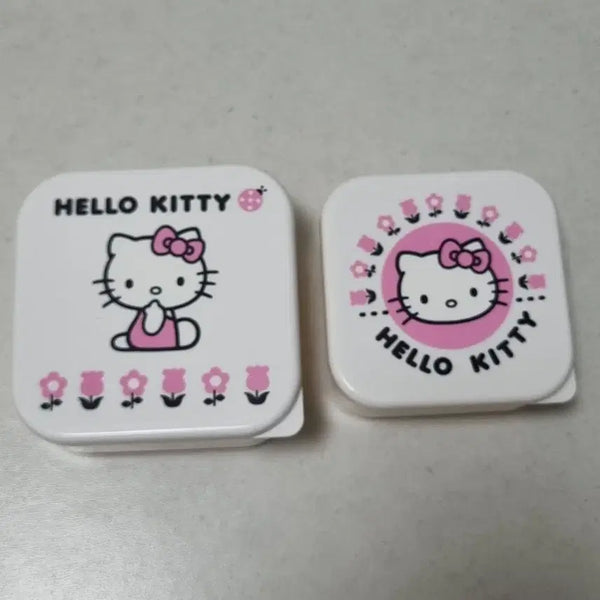 [BUNJANG] Sanrio Hello Kitty Square Case Set (2 pcs) / 헬로키티 사각 케이스 2개 산리오 정품