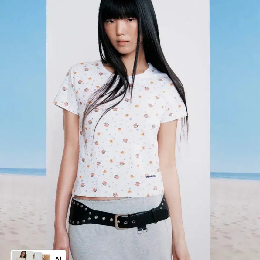 [BUNJANG] SUNBUN PROJECT x POLFRANC Unisex Short Sleeve T-Shirt / 썬번프로젝트 폴프랭크 반팔 티셔츠 멀티
