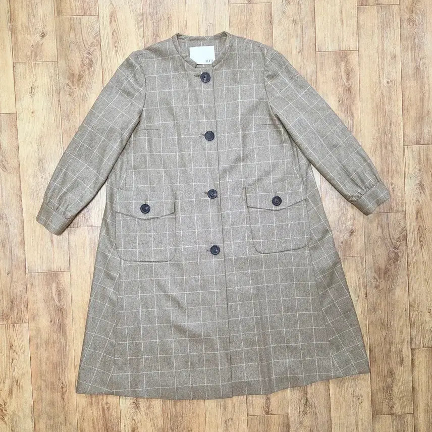 [BUNJANG] BERTI Mini Collar Cashmere Wool Coat / 베르띠(BERTI) 미니카라 캐시울코트 프리사이즈