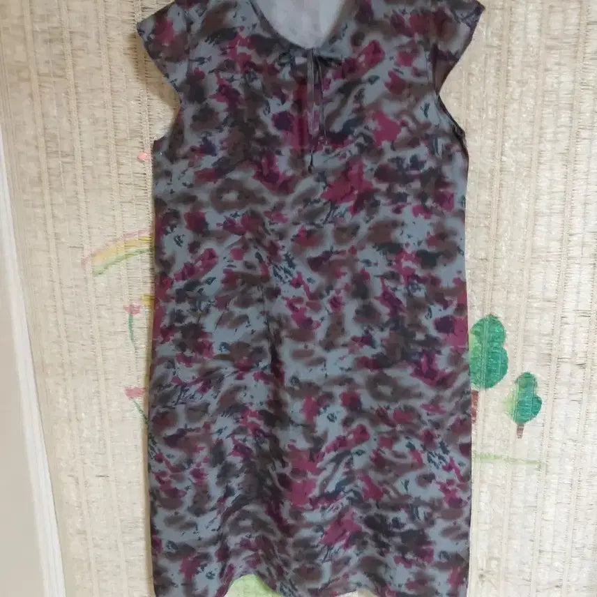 [BUNJANG] 100% Rayon Patterned Dress Size 66 / 인견100%패턴 원피스 66
