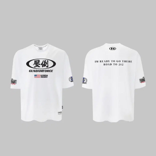 [BUNJANG] APDO Seongjogi Graphic White Short Sleeve T-Shirt - Size M / 압도 성조기 반팔m