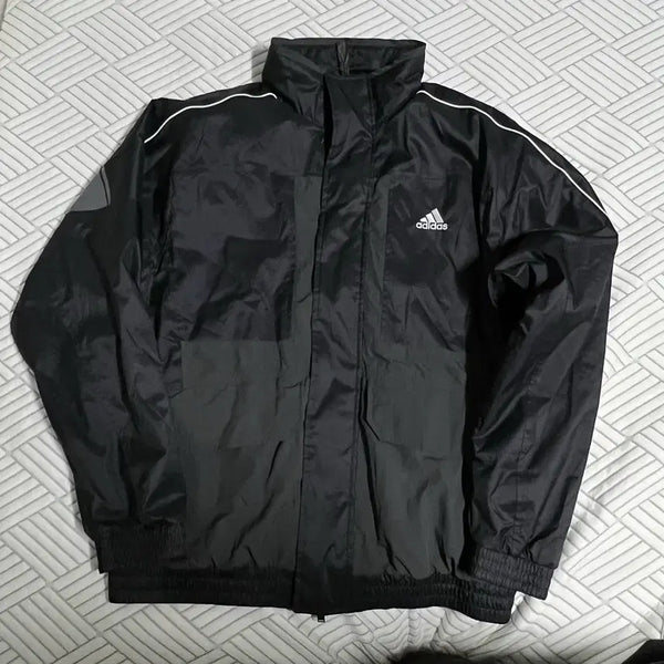[BUNJANG] Adidas Wording Full Zip-Up Windbreaker Track Jacket (M) / 아디다스 워딩 풀집업 M 바람막이 윈드브레이커 트랙자켓 재킷