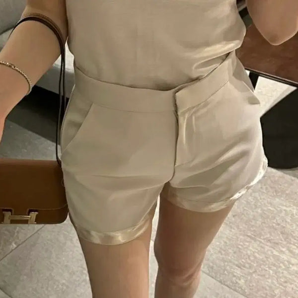 [BUNJANG] Imported Satin Shorts / 수입의류 새틴 반바지 미착용 새상품