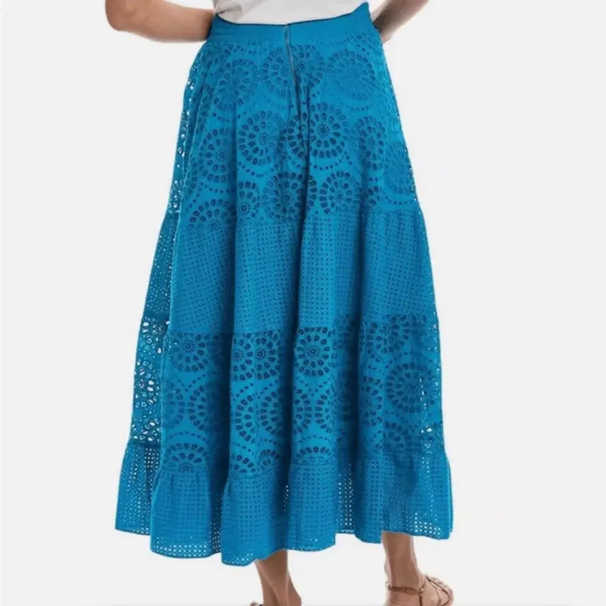 [BUNJANG] Alice + Olivia Melony Eyelet Maxi Skirt / 앨리스앤올리비아 2호 S 스판 스커트 W-치마-363