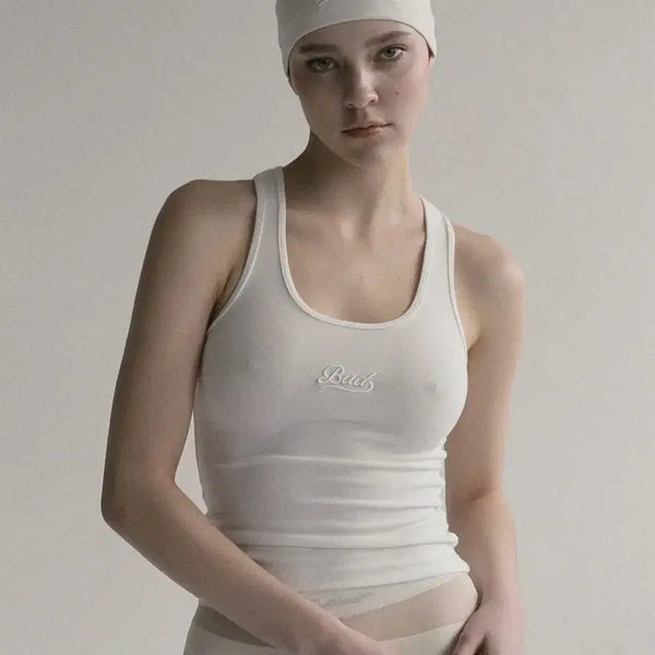 [BUNJANG] Bad Blood Beyond Soft Tank - Cream / 배드블러드 비욘드 소프트 탱크 - 크림