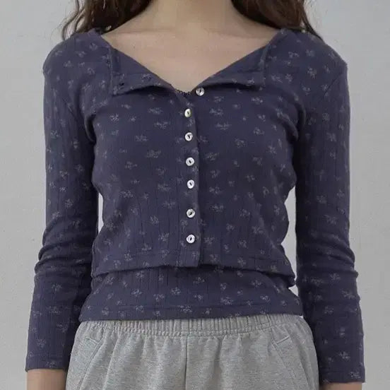 [BUNJANG] Headment Tiny Flower Cardigan & Camisole Set / 헤더먼트 tiny flower set