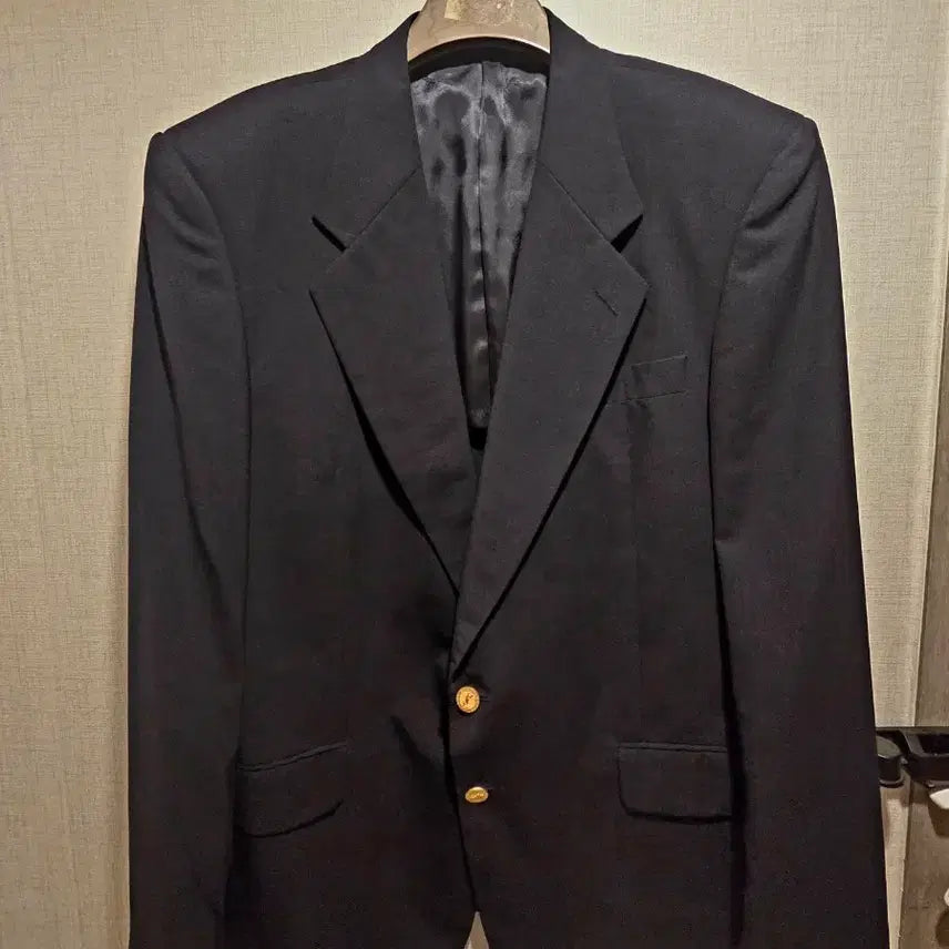 [BUNJANG] 1994 Yves Saint Laurent Gold Button Blazer Jacket / 94년 빈티지 입생로랑 금장 블레이저자켓