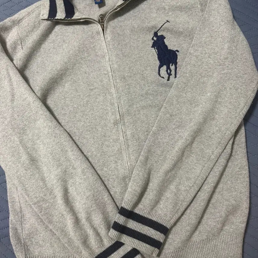 [BUNJANG] Polo Ralph Lauren Big Pony Zip-Up Cardigan / 폴로 랄프로렌 빅포니 집업 가디건