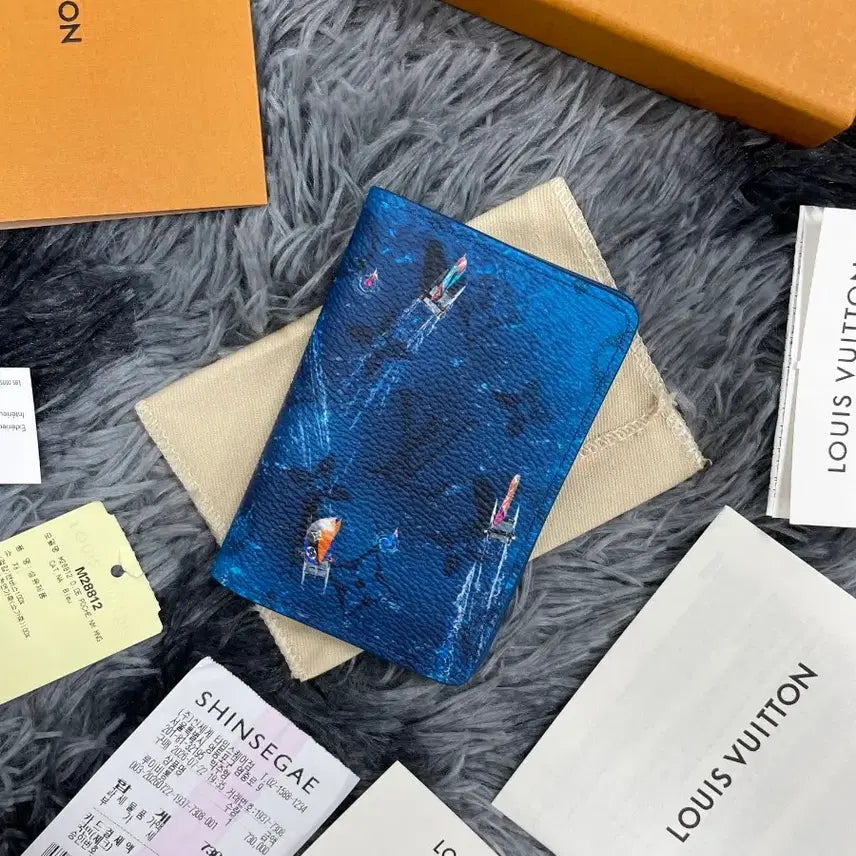 [BUNJANG] Louis Vuitton Eclipse Organizer Card Holder Catamaran Navy / [극새상품급/풀구성/26ss] 루이비통 이클립스 오거나이저 카드지갑 카타메란 네이비