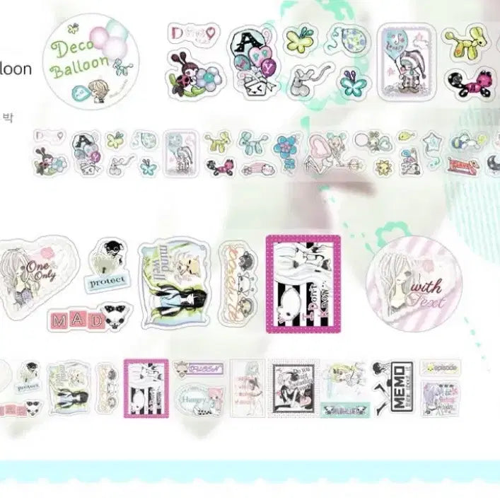[BUNJANG] Wasa Kiss Cut Sticker Set / wasa 키스컷 2종 띵