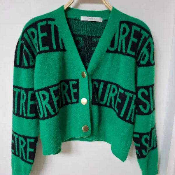[BUNJANG] Vanique Green Cardigan / 반에이크 초록가디건 55~66
