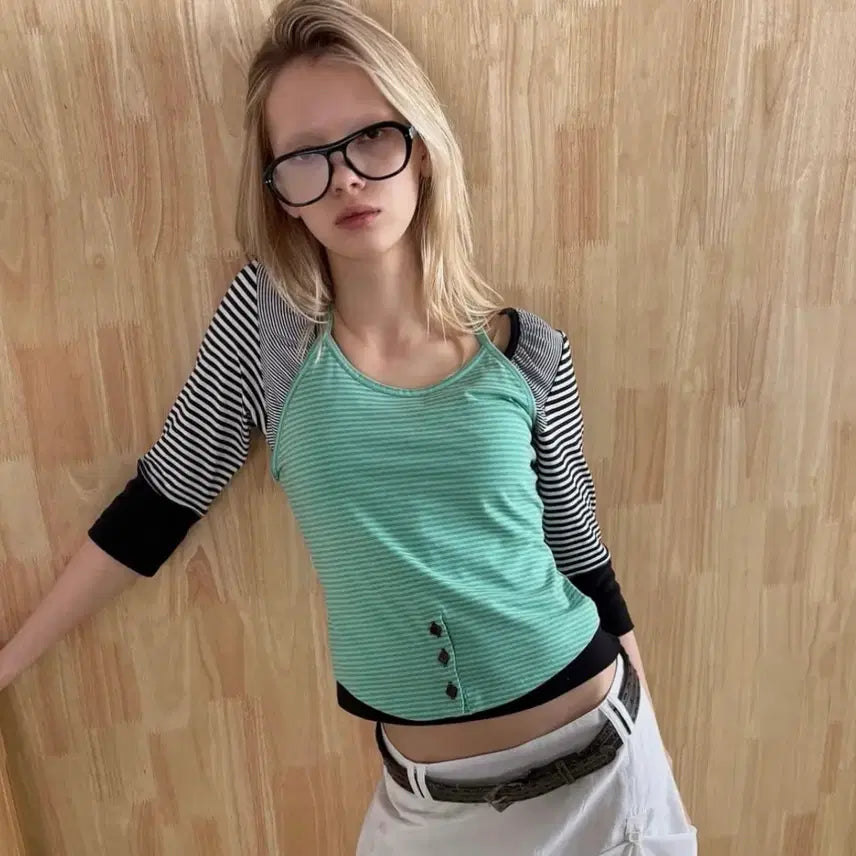 [BUNJANG] Heretic Mint Sleeveless Top / 헤레틱 나시 민트 슬리브
