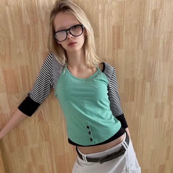 [BUNJANG] Heretic Mint Sleeveless Top / 헤레틱 나시 민트 슬리브