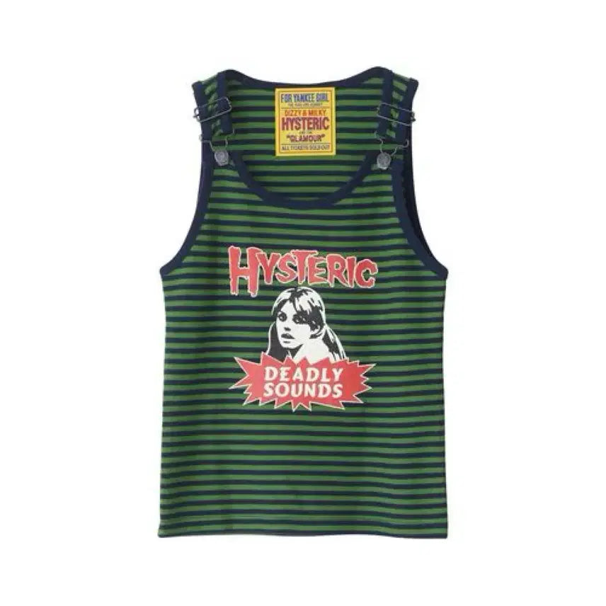 [BUNJANG] Hysteric Glamour Deadly Sound Overall Sleeveless / F) 히스테릭 글래머 데들리사운드 멜빵 슬리브리스