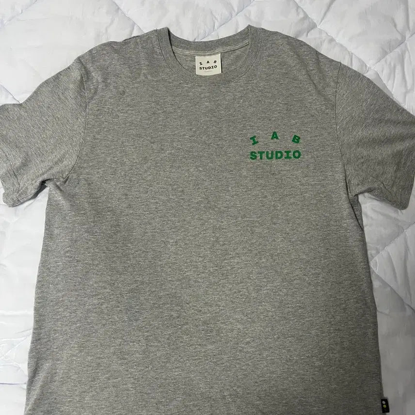 [BUNJANG] IAB Studio Cotton Short Sleeve T-Shirt Grey / 아이앱 반팔 그레이