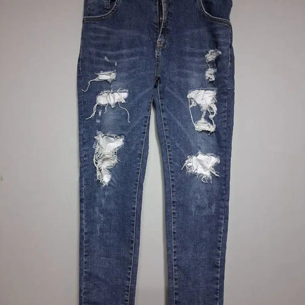 [BUNJANG] Distressed Blue Jeans (M) / 찢어진 청바지 블루(M)