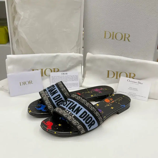 [BUNJANG] Dior Zodiac Pixel Dway Mule Slipper Size 37 / [새상품급/37] 디올 조디악 픽셀 디웨이 뮬 슬리퍼