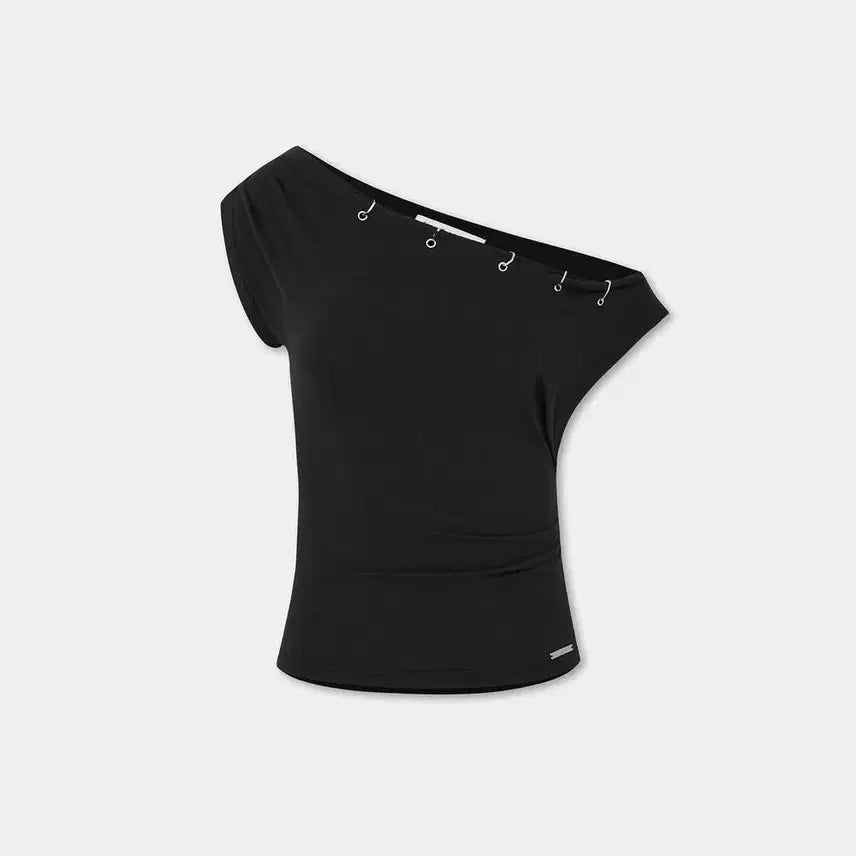 [BUNJANG] Atosone Piercing Drape Short Sleeve T-Shirt / 에트오소메 피어싱 드레이프 숏 슬리브 티셔츠